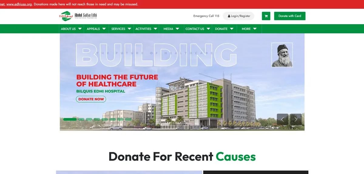 Edhi Foundation brand identity