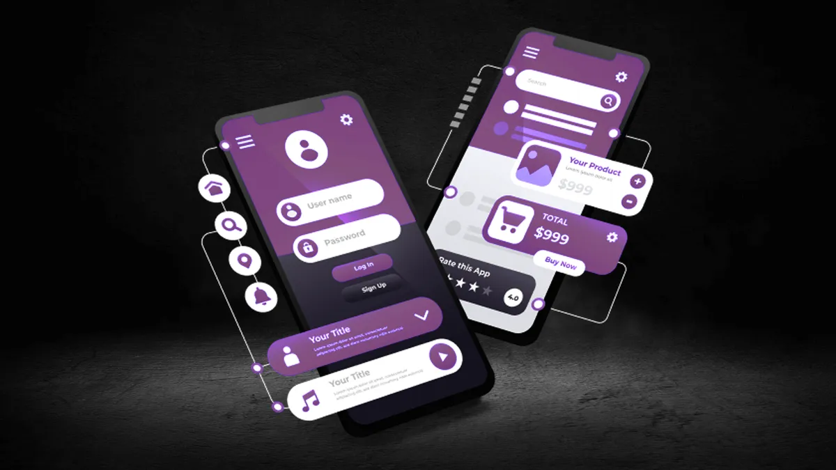 Custom app interface design