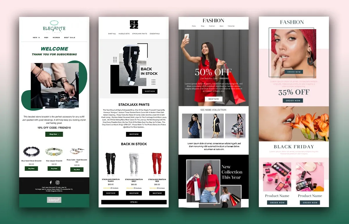 E-commerce email templates