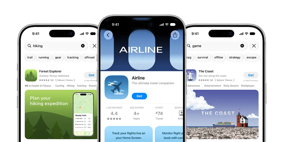 iOS app: App Store screens