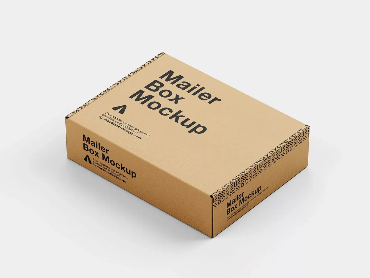 Mailer box mockup