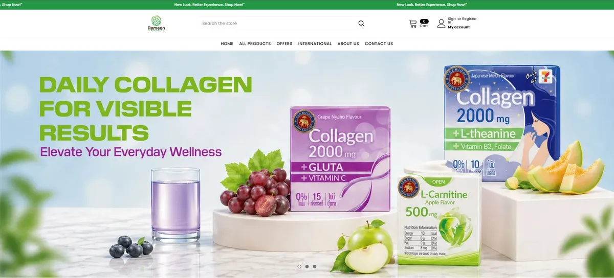 Rameen Naturals website
