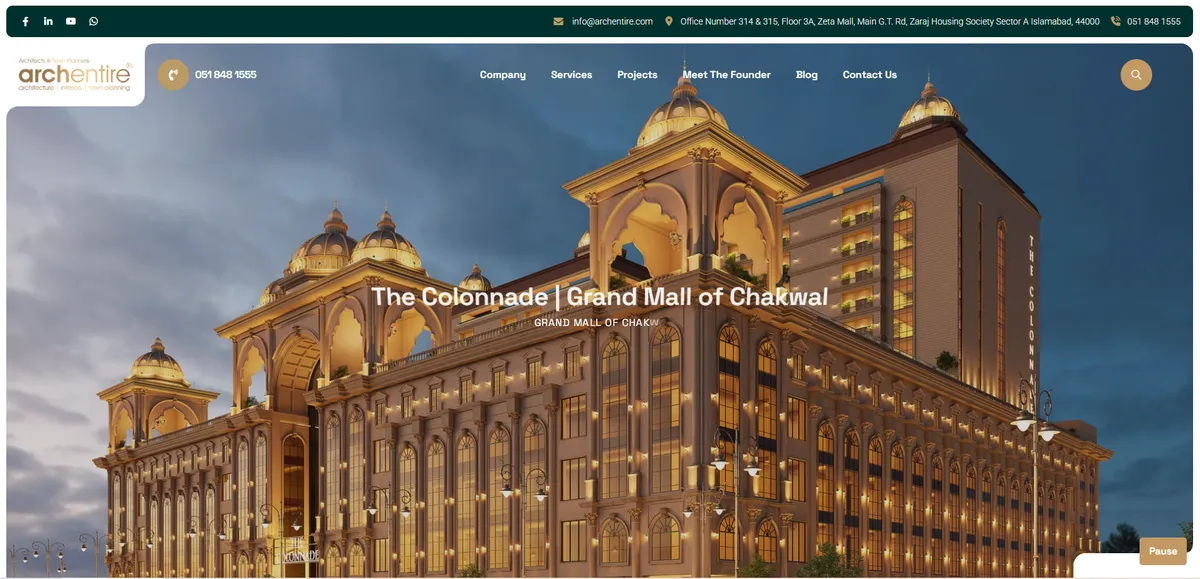 Archentire website
